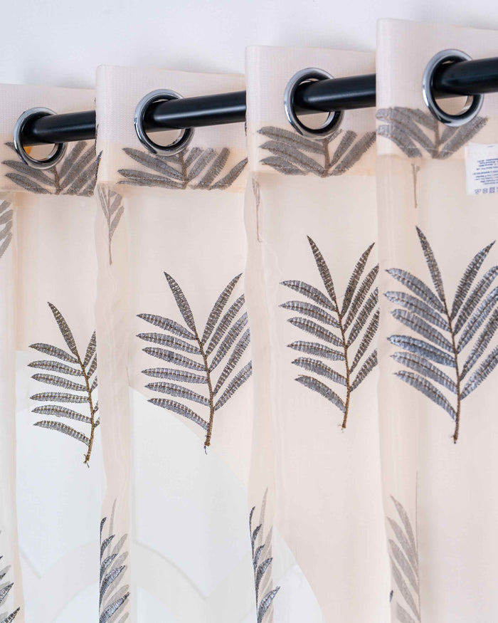 Parda online Premium Embroidery Tissue Curtain with Soft & Durable Fabric