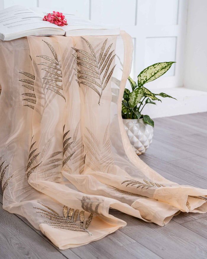 Parda online Premium Embroidery Tissue Curtain with Soft & Durable Fabric