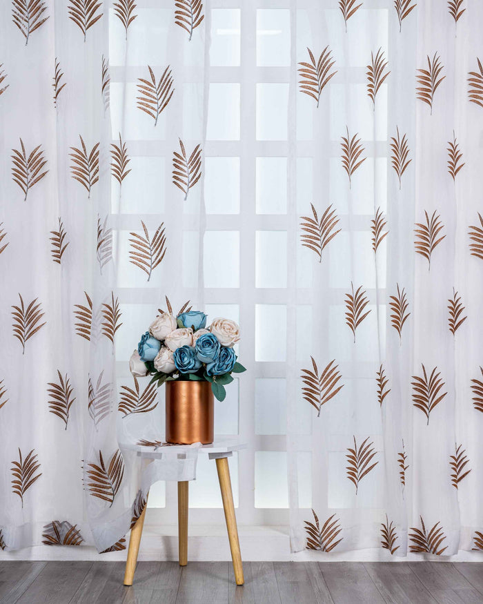 Parda online Premium Embroidery Tissue Curtain with Soft & Durable Fabric