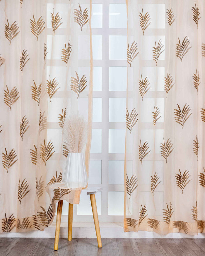 Parda online Premium Embroidery Tissue Curtain with Soft & Durable Fabric