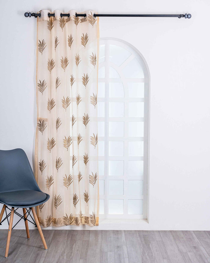 Parda online Premium Embroidery Tissue Curtain with Soft & Durable Fabric
