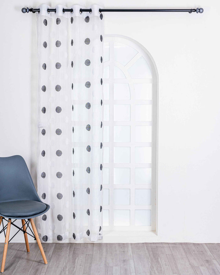 Parda online Premium Embroidery Tissue Curtain with Soft & Durable Fabric