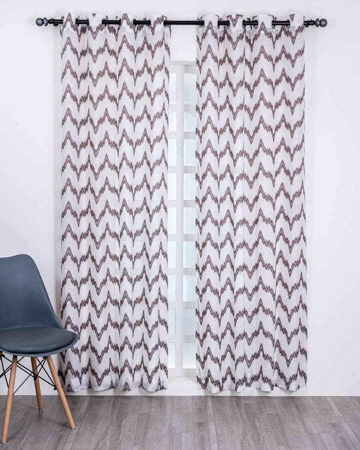 Parda online Premium Jacquard Linen Curtain with Soft & Durable Fabric