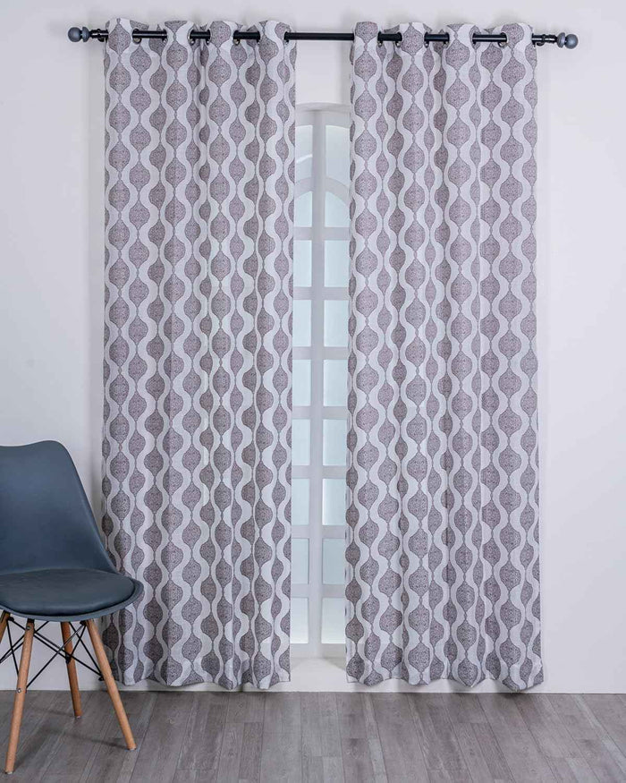 Parda online Premium Jacquard Linen Curtain with Soft & Durable Fabric
