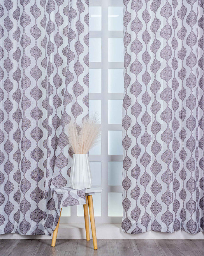 Parda online Premium Jacquard Linen Curtain with Soft & Durable Fabric