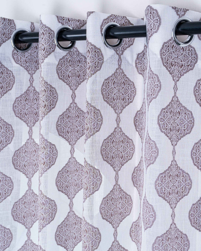 Parda online Premium Jacquard Linen Curtain with Soft & Durable Fabric