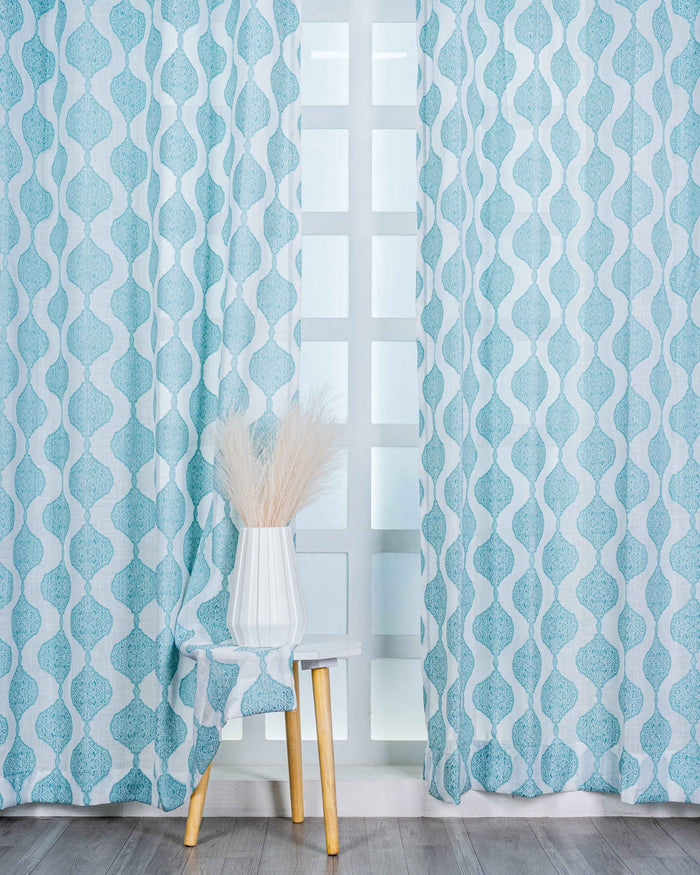 Parda online Premium Jacquard Linen Curtain with Soft & Durable Fabric