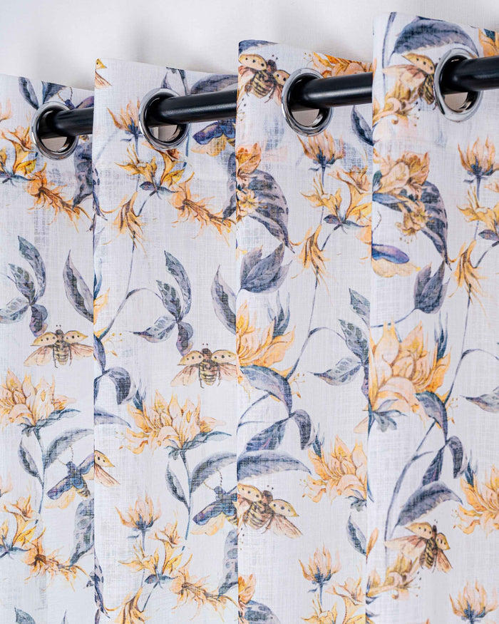 Parda online Premium Printed Linen Curtain with Soft & Durable Fabric