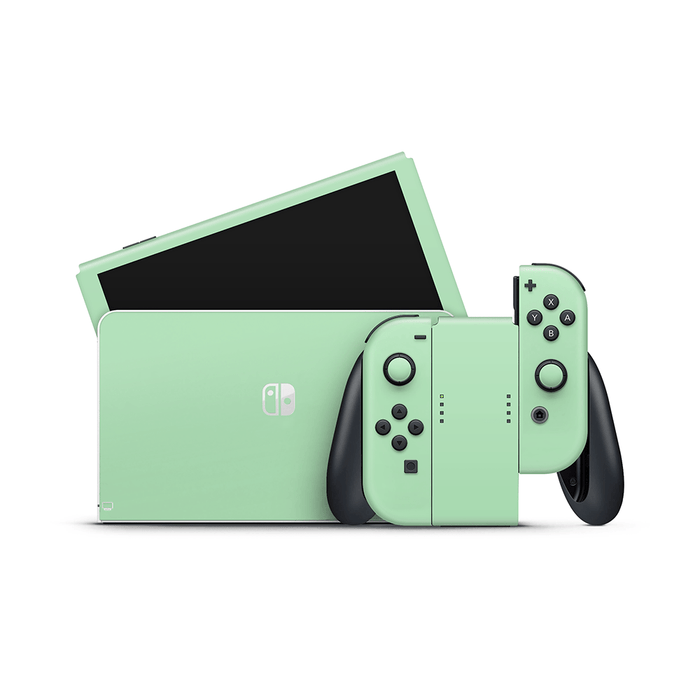 Pastel Green Nintendo Switch OLED Decal Skin