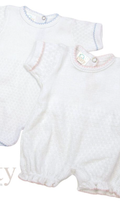 Paty Bubble 162-White with blue trim-12 mon