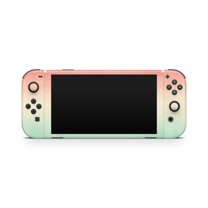 Peachy Sunset Nintendo Switch OLED Decal Skin