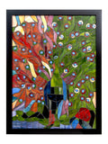 Peacock Mosaic Art Glass Wall Art / Suncatchers