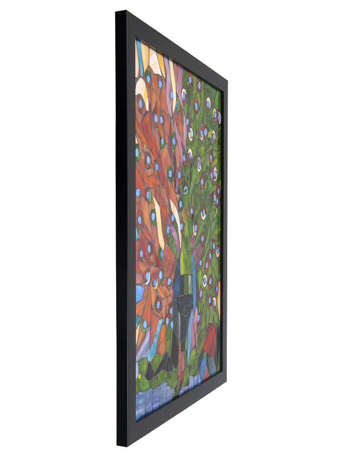 Peacock Mosaic Art Glass Wall Art / Suncatchers