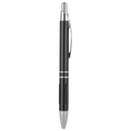 Black with Silver Trim Pen with Gripper