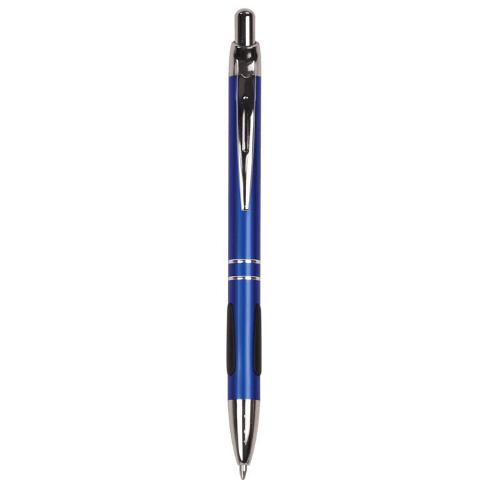 Blue with Silver Trim Pen with Gripper