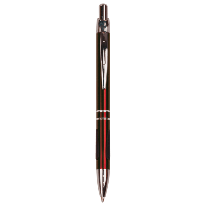 Burgundy with Silver Trim Pen with Gripper