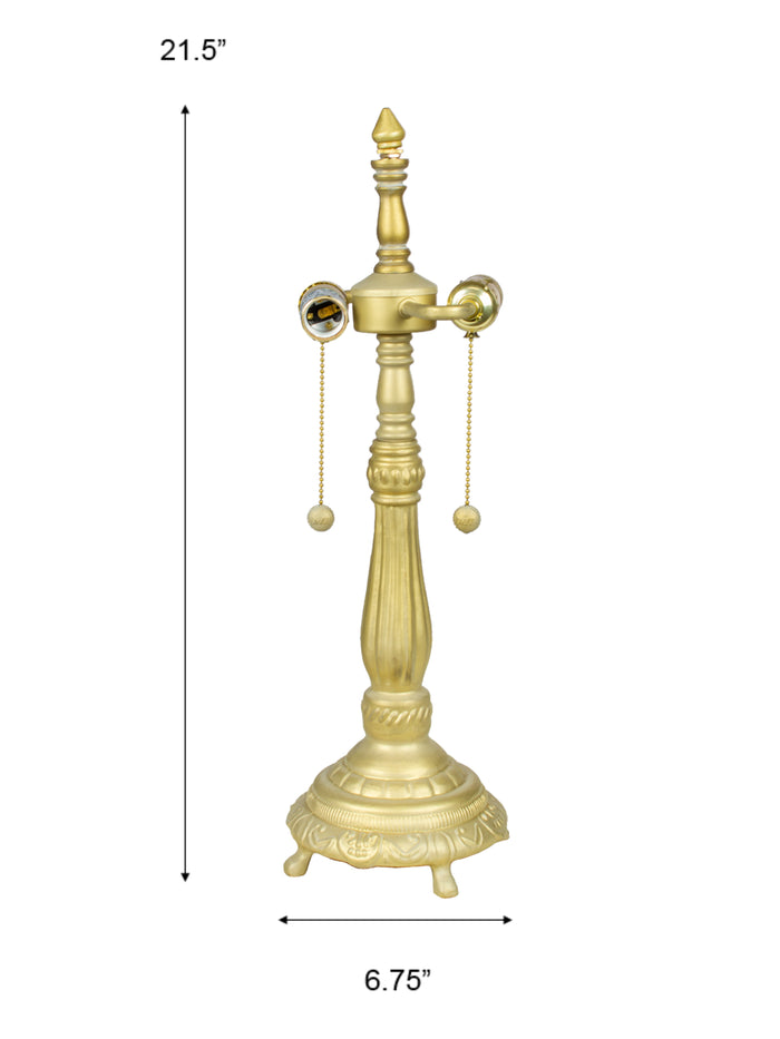 Perry Antique 21.5" Tall Gold Finish Metal Base