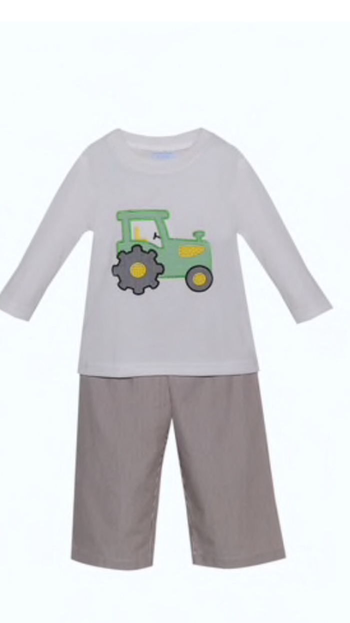 Phoenix and Ren-Tractor Boy Pant Set-18M, 3T
