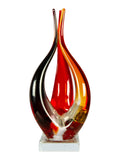 Phoenix Flame Handcrafted Art Glass Sculpture