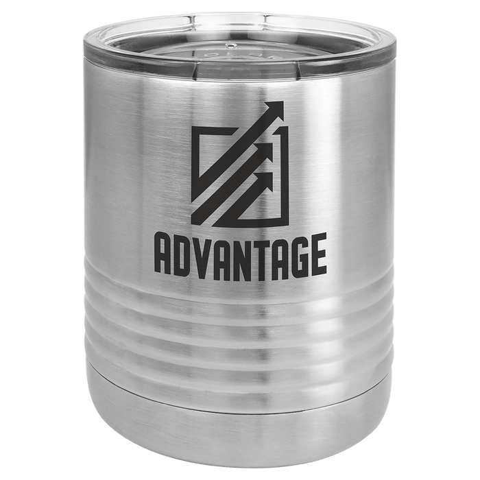 PC  10 oz. Stainless Steel Ringneck Tumbler w/Clear Lid
