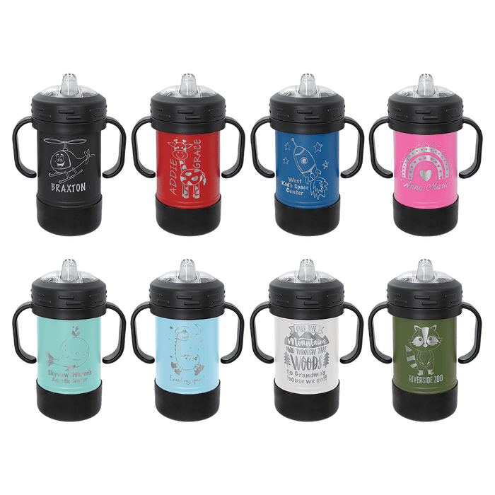 Polar Camel 10 oz. Black Sippy Cup