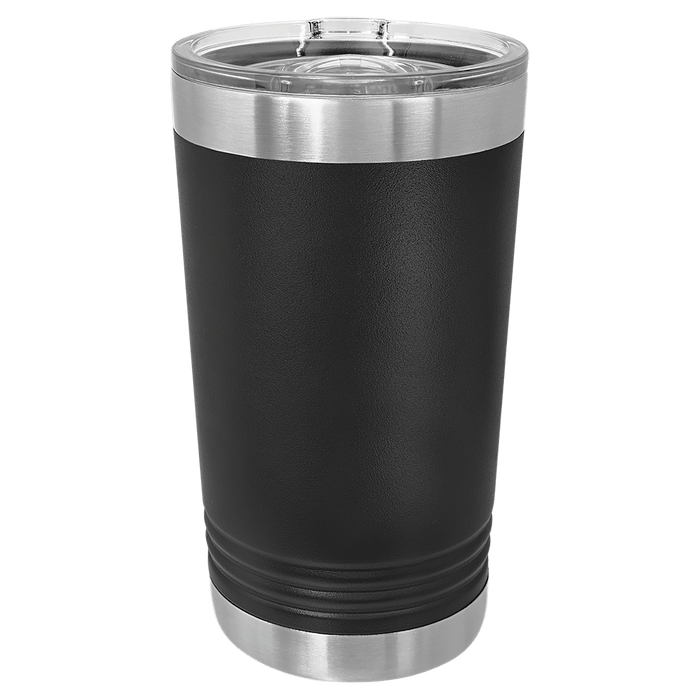 Polar Camel Black 16 oz. Pint with Slider Lid