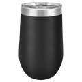 PC 16 oz. Black Vacuum Insulated Stemless Tumbler w/ Lid