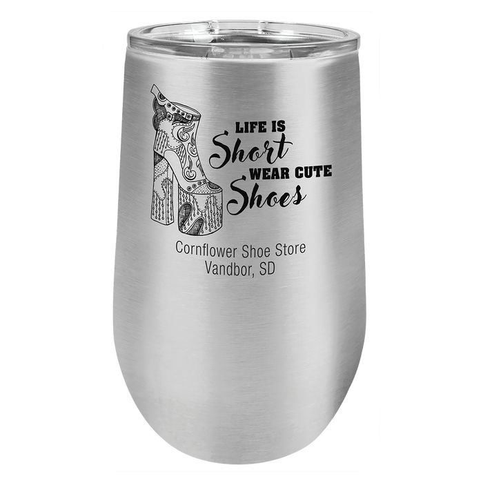 Polar Camel 16 oz. Stainless Steel Stemless Tumbler