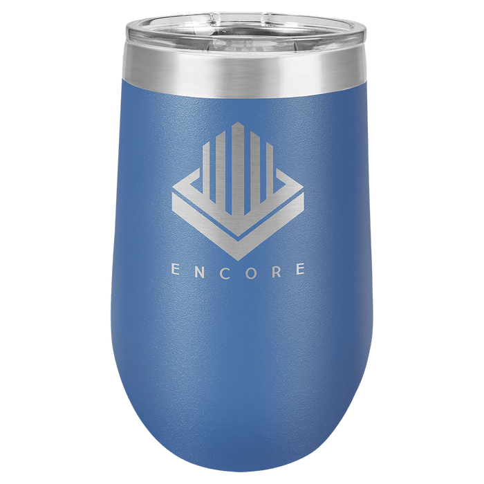 Polar Camel 16 oz. Royal Blue Stemless Tumbler