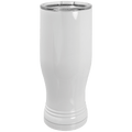 White Sublimatable 20 oz. Polar Camel Pilsner with Clear Lid