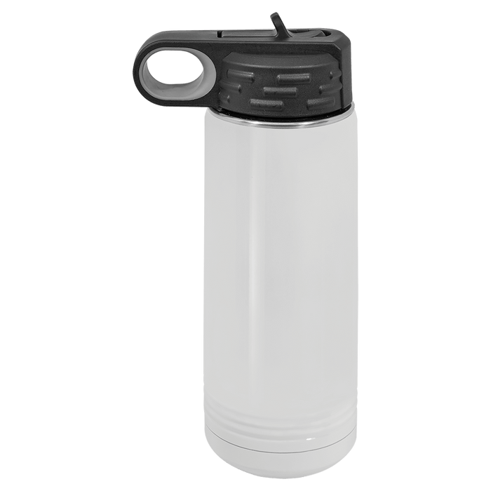20 oz. White Polar Camel Sublimatable Water Bottle