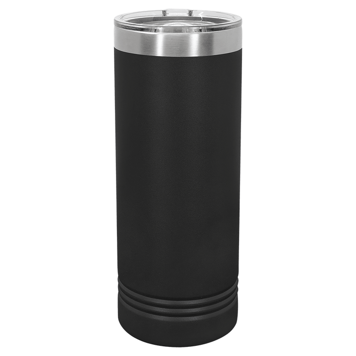 Polar Camel 22 oz. Black Skinny Tumbler with Slider Lid