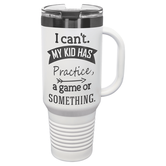 PC  40 oz. White/Ghost Black ION-Plated Travel Mug