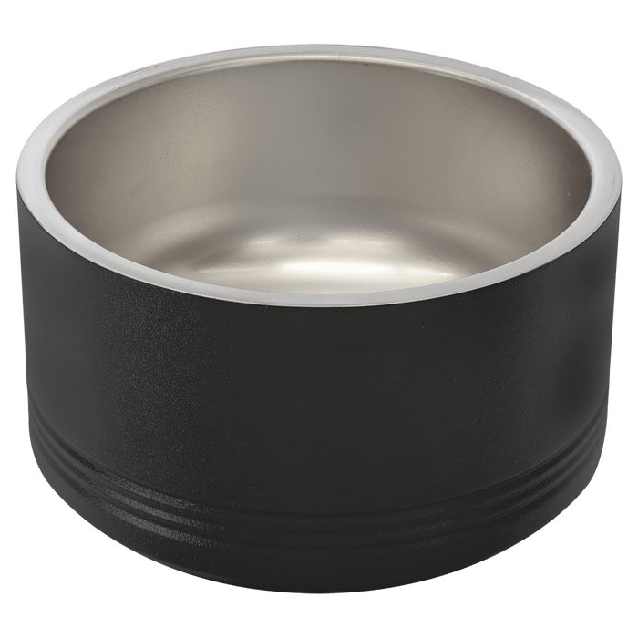 Polar Camel 18 oz. Small Black Pet Bowl