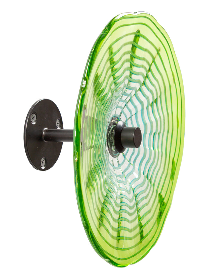 Pollena Hand Blown Art Glass Wall Decor - 9 Inch