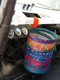 Pop Up Car Trash Bin - Floral Border