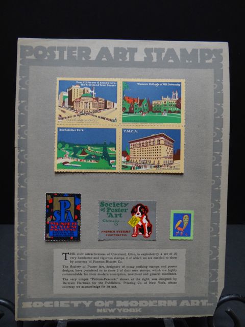 Poster Art Stamps Lithographic Plates by the Society of Modern Art