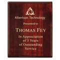 7" x 9" Premium Rosewood Piano Finish Plaque