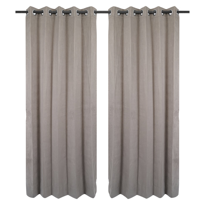 Premium Velvet Soft feel -Room Darkening - Luxury Blackout-Grey