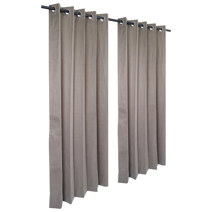 Premium Velvet Soft feel -Room Darkening - Luxury Blackout-Grey