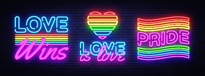 Pride Neon Signs Garage Door Cover