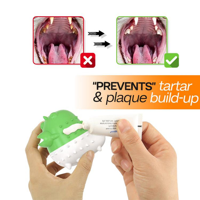 Puffer Cat Toothbrush and Catnip Toy