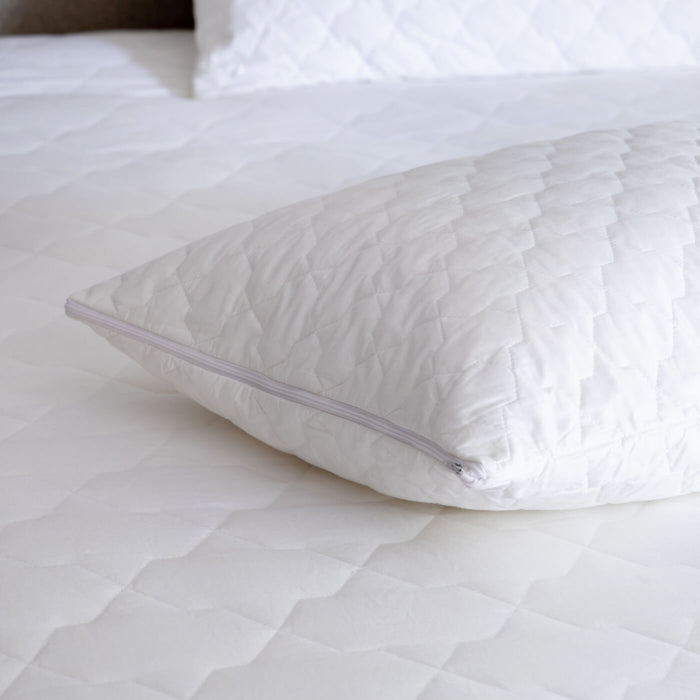 Quilted Cotton Mattress & Pillow Protector Bundles - breathable, detail view 1 | Soak and Sleep
