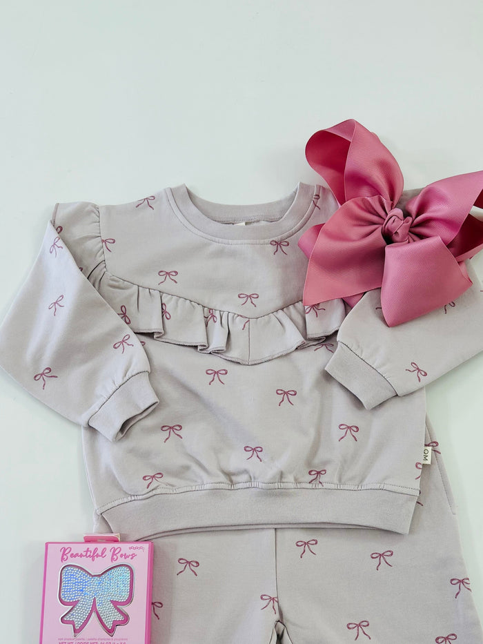 Quincy Mae | Ruffle Fleece Sweatshirt