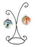 Rainbow Tree of Life 2 4 Inch Mystic Hand Blown Decorative Glass Ornaments with Stand