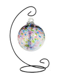 Rainbow Tree of Life 4 Inch Hope Hand Blown Decorative Glass Ornament with Stand