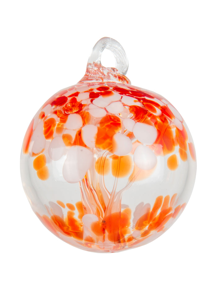 Rainbow Tree of Life 6 Inch Nova Hand Blown Decorative Glass Ornament with Stake