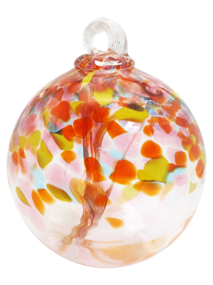 Rainbow Tree of Life Eden 4 Inch Hand Blown Decorative Glass Ornament