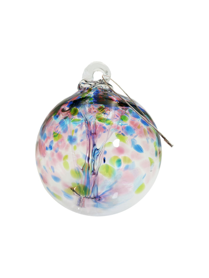 Rainbow Tree of Life Hope 3 Inch Hand Blown Decorative Glass Ornament
