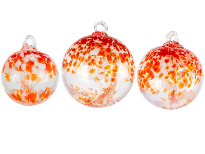 Rainbow Tree of Life Nova 8 Inch Hand Blown Decorative Glass Ornament
